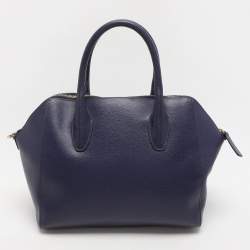 Furla Blue Leather Satchel