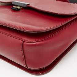 Furla Burgundy Leather Elisir Shoulder Bag