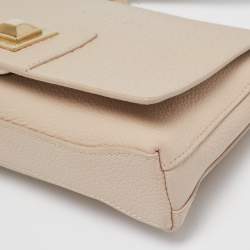 Pre Owned Furla Blush Pink Leather Joann Crossbody Bag