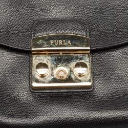 Furla Black Leather Metropolis Shoulder Bag