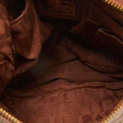 Furla Brown Leather Pebbled Hobo
