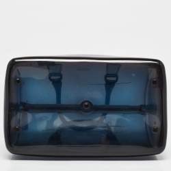 Pre Owned Furla Ombre Blue Rubber Candy Satchel