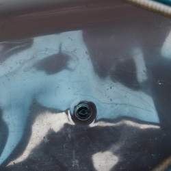 Pre Owned Furla Ombre Blue Rubber Candy Satchel