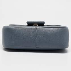 Furla Light Blue Leather Top Handle Bag