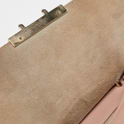Furla Pale Pink Saffiano Leather Metropolis Flap Top Handle Bag