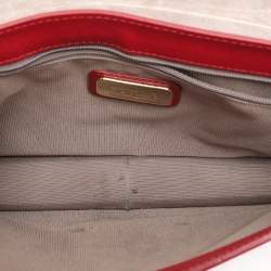 Furla Red Leather Metropolis Chain Shoulder Bag