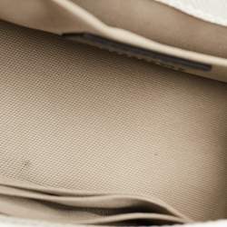 Pre Owned Furla White Leather Mini Bella Crossbody Bag