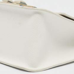 Pre Owned Furla White Leather Mini Bella Crossbody Bag