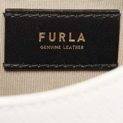 Pre Owned Furla White Leather Mini Bella Crossbody Bag