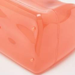 Furla Light Red Rubber Medium Candy Satchel