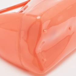 Furla Light Red Rubber Medium Candy Satchel