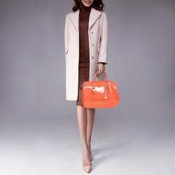 Furla Light Red Rubber Medium Candy Satchel