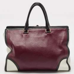 Furla Tricolor Leather Triple Compartment Tote