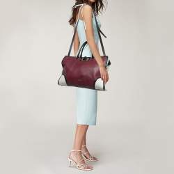 Furla Tricolor Leather Triple Compartment Tote