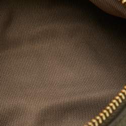 Pre Owned Furla Olive Green Leather Primula Coin Pouch Crossbody Bag