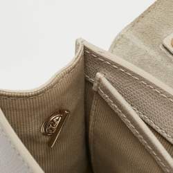 Furla Light Beige Leather Mini Metropolis Top Handle Bag