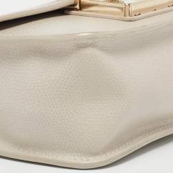 Furla Light Beige Leather Mini Metropolis Top Handle Bag