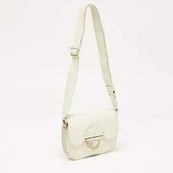 Furla Off White Leather Mini Ducale Shoulder Bag