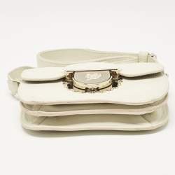 Furla Off White Leather Mini Ducale Shoulder Bag