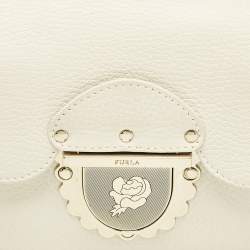 Furla Off White Leather Mini Ducale Shoulder Bag