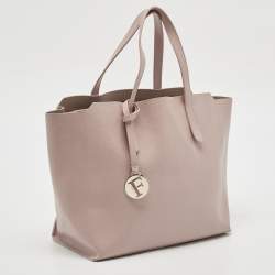 Pre Owned Furla Old Rose Leather Sally Tote