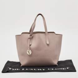 Pre Owned Furla Old Rose Leather Sally Tote