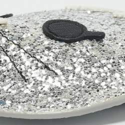 Furla Silver Glitter Zip Coin Purse