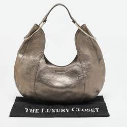 Pre Owned Furla Metallic Leather Hobo
