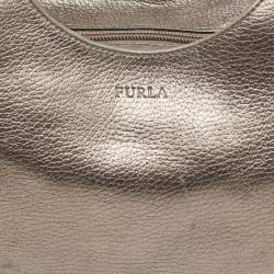 Pre Owned Furla Metallic Leather Hobo