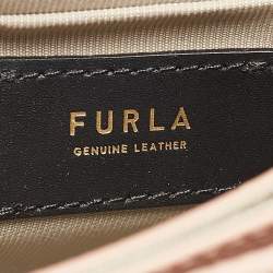 Furla Beige Leather Mini Venere Top Handle Bag