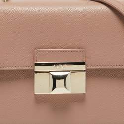 Furla Beige Leather Mini Venere Top Handle Bag