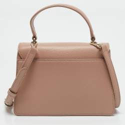 Furla Beige Leather Mini Venere Top Handle Bag