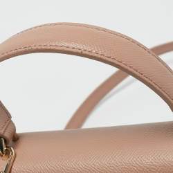 Furla Beige Leather Mini Venere Top Handle Bag