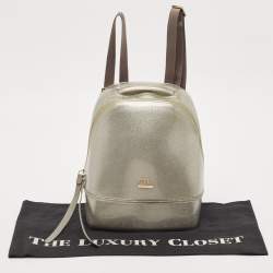 Pre Owned Furla Grey Rubber Candy Backpack