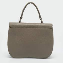 Furla Grey Leather Ducale Top Handle Bag