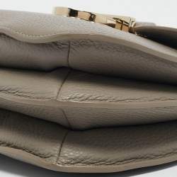 Furla Grey Leather Ducale Top Handle Bag