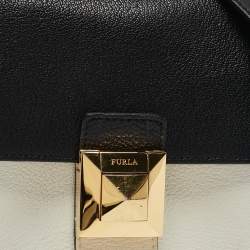 Furla Tricolor Leather Mini Diva Top Handle Bag