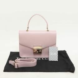 Furla Pink Leather Metropolis Top Handle Bag
