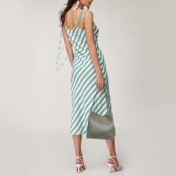 مملوكة مسبقًا Furla Agave Leather Mini Nuvola Bucket Bag