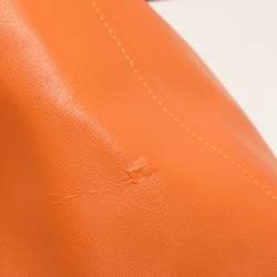 Furla Orange/Magenta Leather Tote