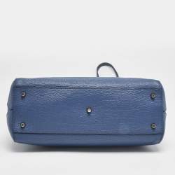 Furla Blue/Grey Leather Artesia Creta Top Handle Bag