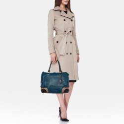Furla Tri Color Leather Popper Colour Block Satchel