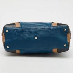 Furla Tri Color Leather Popper Colour Block Satchel