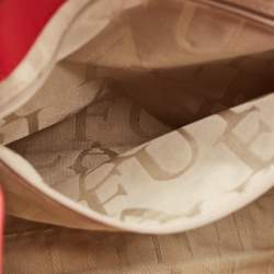 Furla Red Leather Large Julia Top Handle Bag