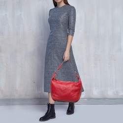Furla Red Leather Hobo