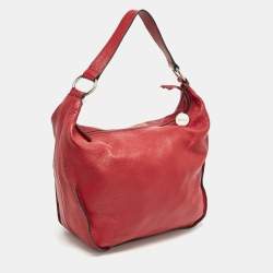 Furla Red Leather Hobo