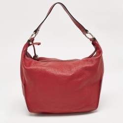 Furla Red Leather Hobo