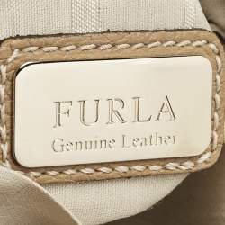 Furla Beige Leather Shoulder Bag
