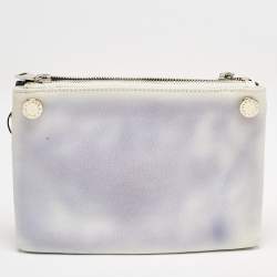 Furla Black/Dye White Leather Double Pouch