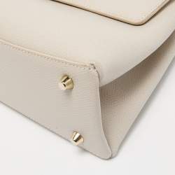 Furla Light Grey Leather 1927 Top Handle Bag